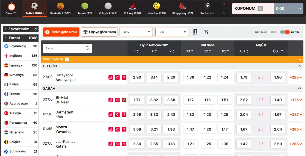 mıslı az idman mərcləri